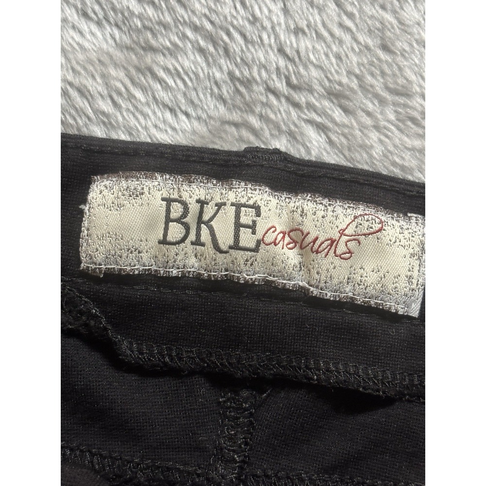 BKE Buckle Pants Women's Casuals Ponte Black Size 7 Slim - Picture 8 of 9